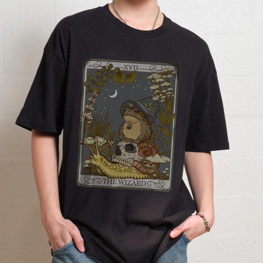 Black t-shirt with cowboy graphic and text 'Cowboy Take Me Away' worn by a person.